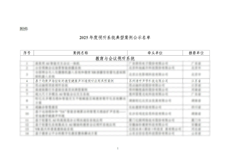 清聽聲學教室均衡聲場系統入選國家級視聽系統典型案例