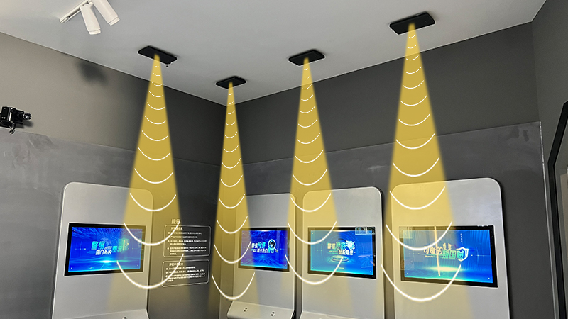 深圳科技展廳安裝清聽聲學的定向音箱聚音寶