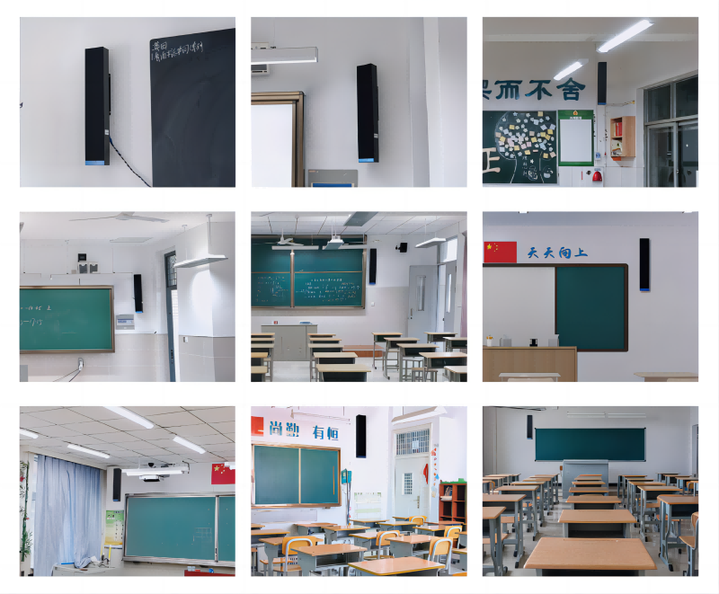 清聽聲學均衡聲場的教室擴音設(shè)備安裝案例（部分）
