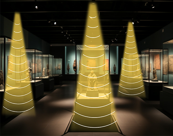 展覽館定向音響為展區(qū)參觀者提供定向語音講解信息。